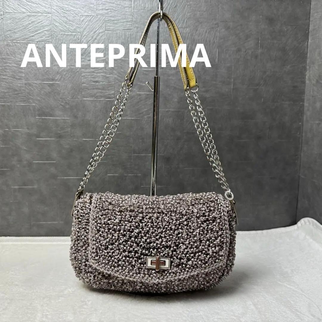 美品☆ANTEPRIMA ワイヤーバッグ　パーティバッグ チェーンショルダー