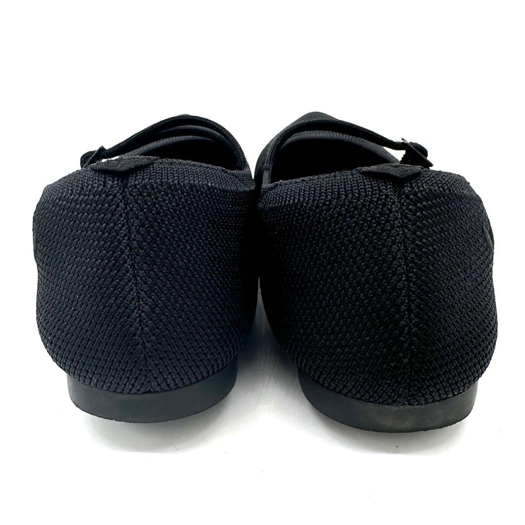 〈美品〉VIVAIA【23cm】ポイントトゥ Vストラップ メリージェーン 黒