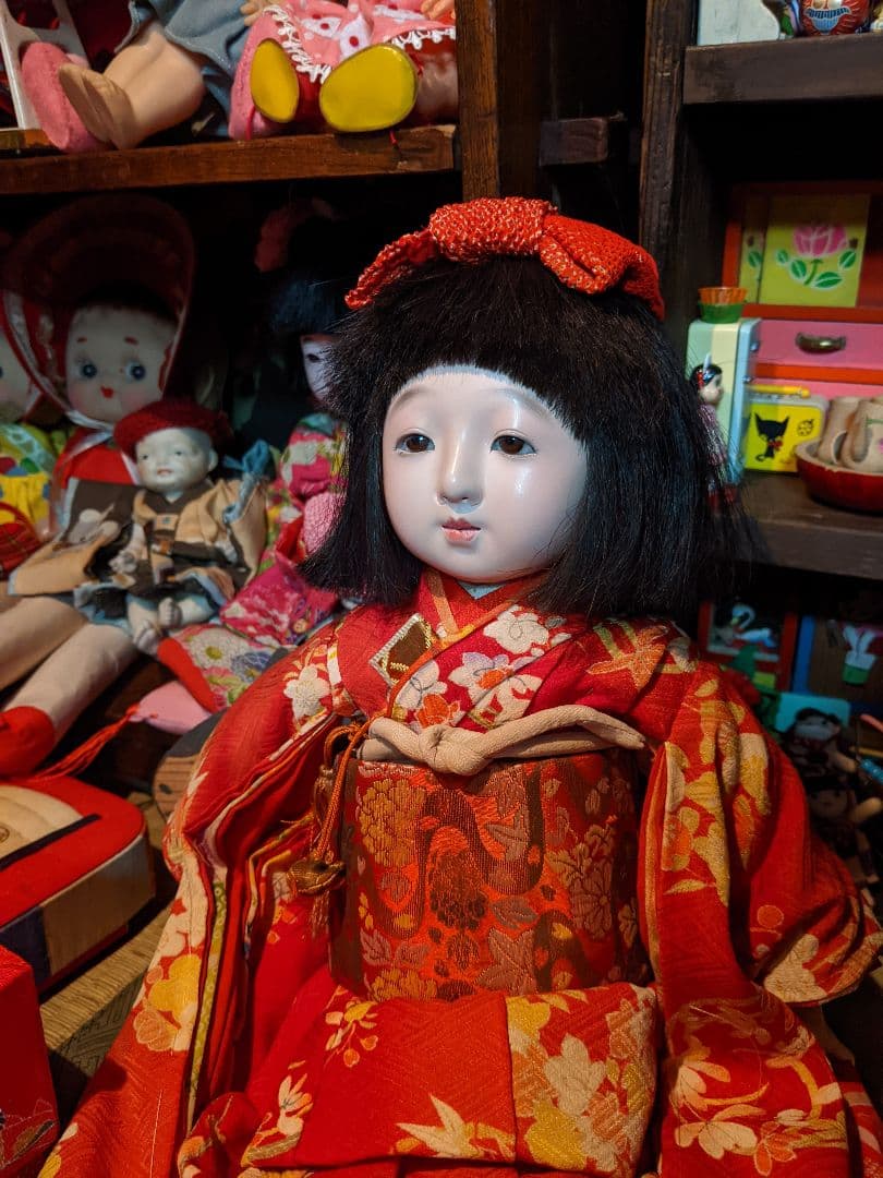 樫村瑞観　自由人形　麗しのお嬢様　鳴きます！　検)市松人形・アンティークドール