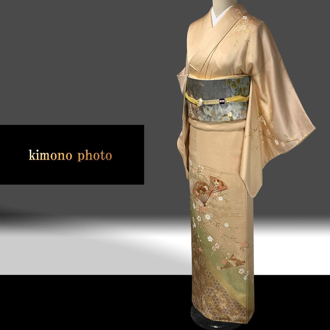 【新品、未使用】正絹【極上逸品】トールサイズ【金彩友禅 手刺繡】訪問着フルセット