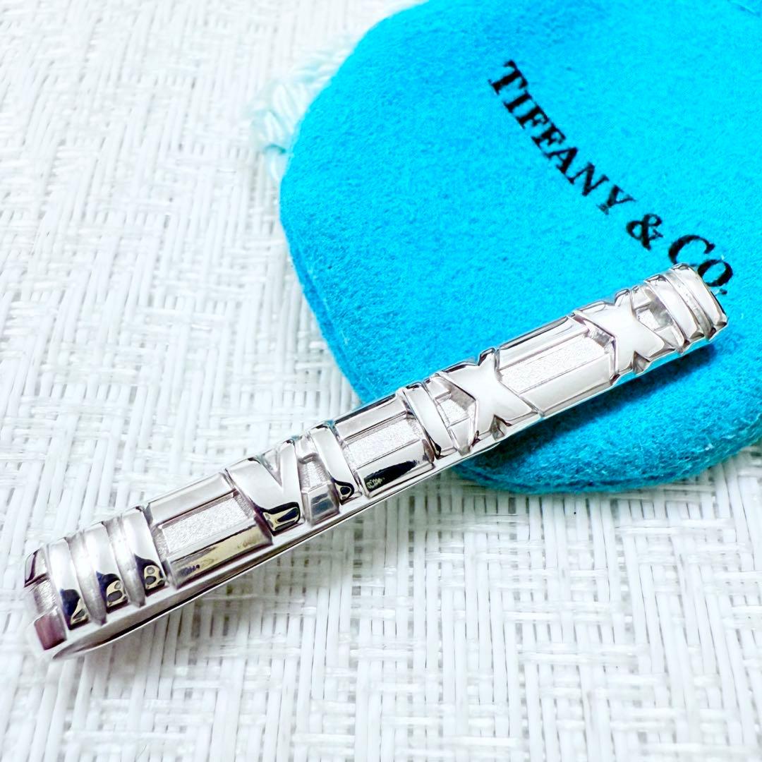 ティファニー　アトラス　925 ロゴ ネクタイピン　タイピン 研磨洗浄済み　美品