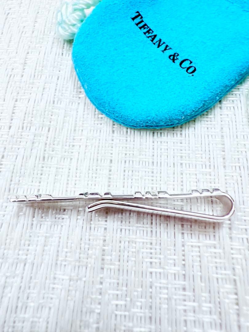 ティファニー　アトラス　925 ロゴ ネクタイピン　タイピン 研磨洗浄済み　美品