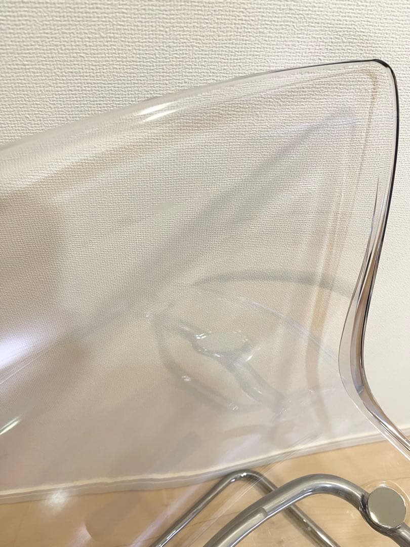 IKEAイケア☆TOBIAS トービアスチェア　透明/クロムメッキ