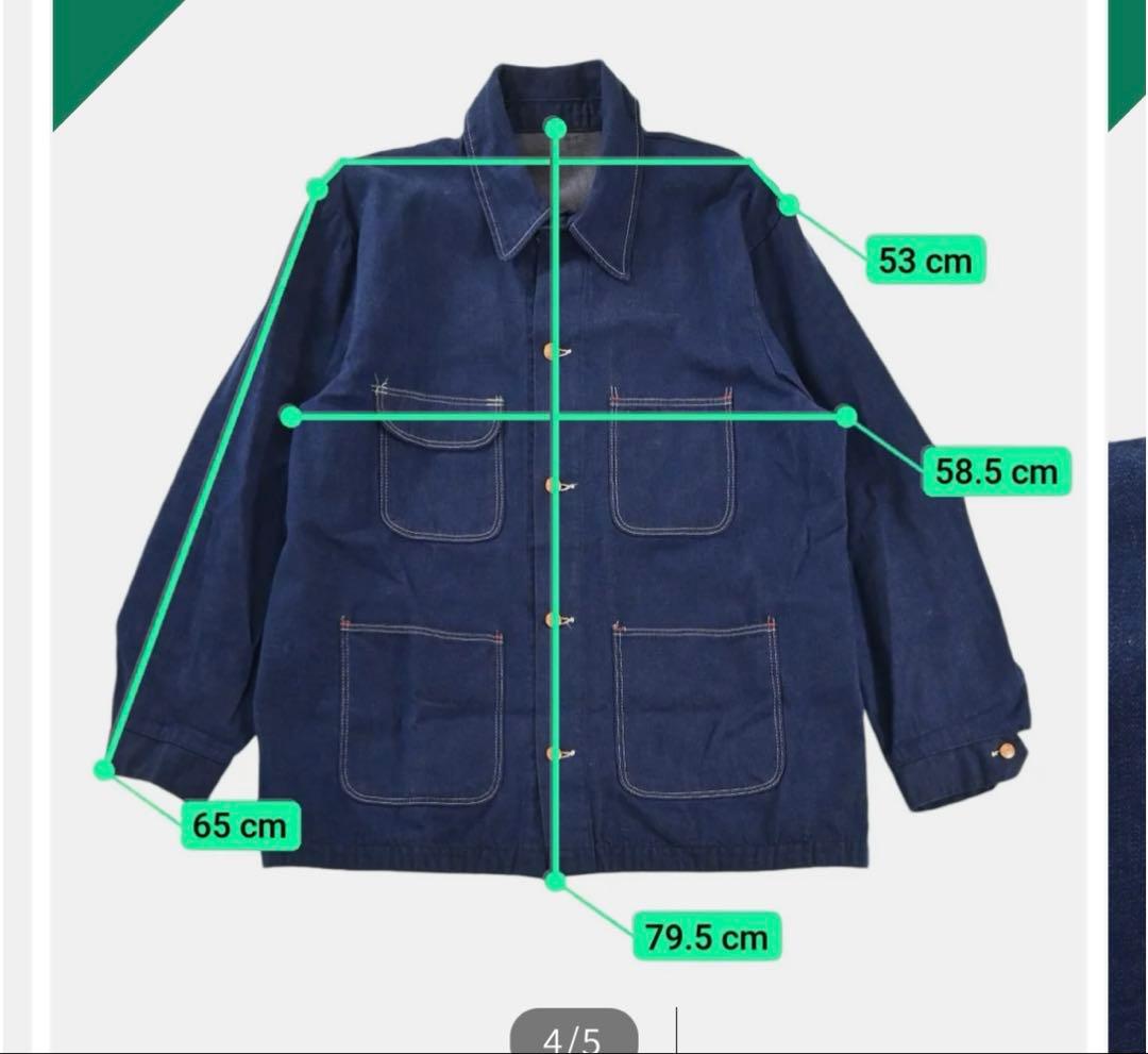 vintageポーカーズアツム着用Wrangler デニムカバーオール 実物