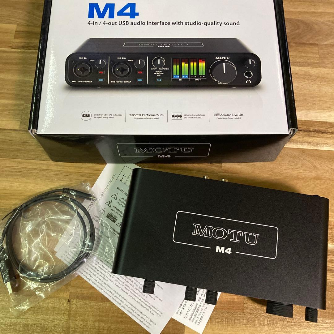 ［極美品］MOTU M4 4-in/4-out オーディオインターフェース