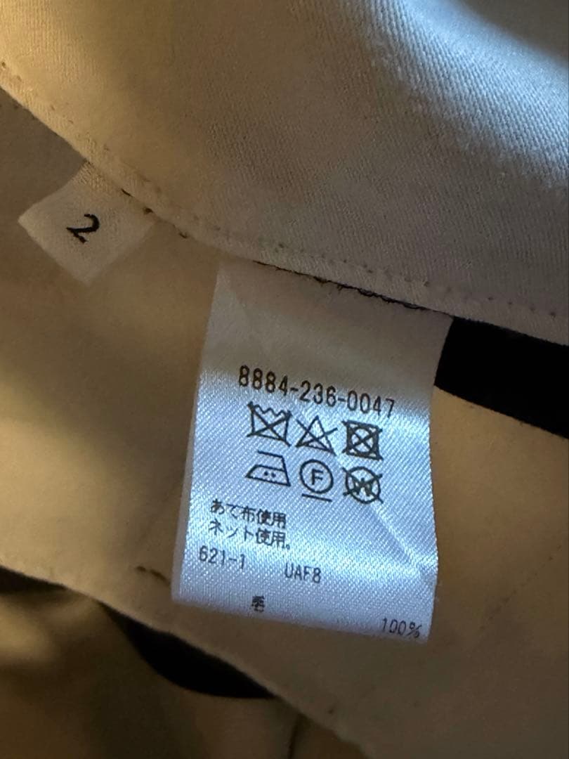 お値下げ！LOEFF ウールギャバ ボンタントラウザー ブラック サイズ2