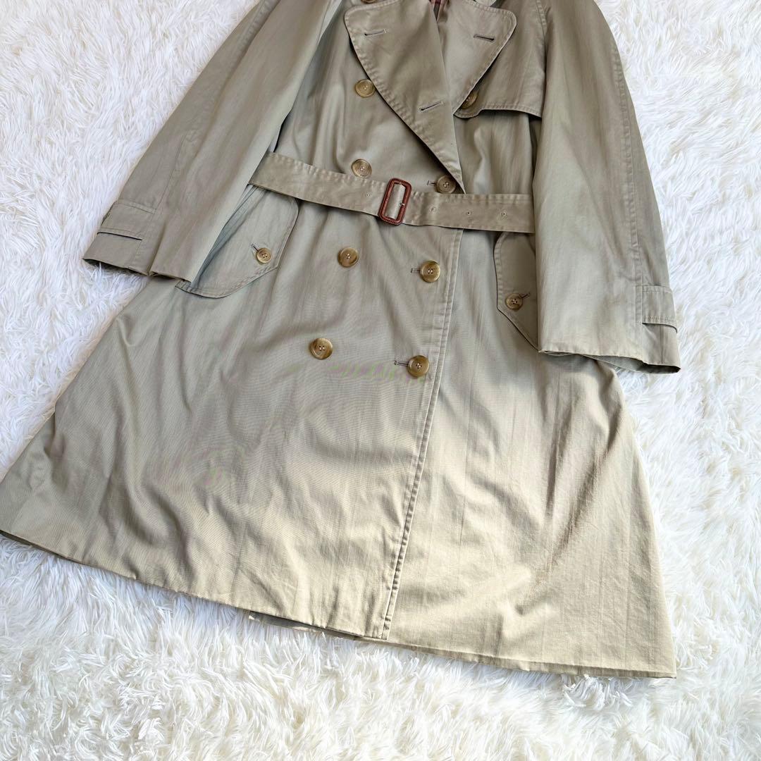 バーバリーズ 白タグ トレンチコート ワッシャー加工 ノバチェック 9AR M