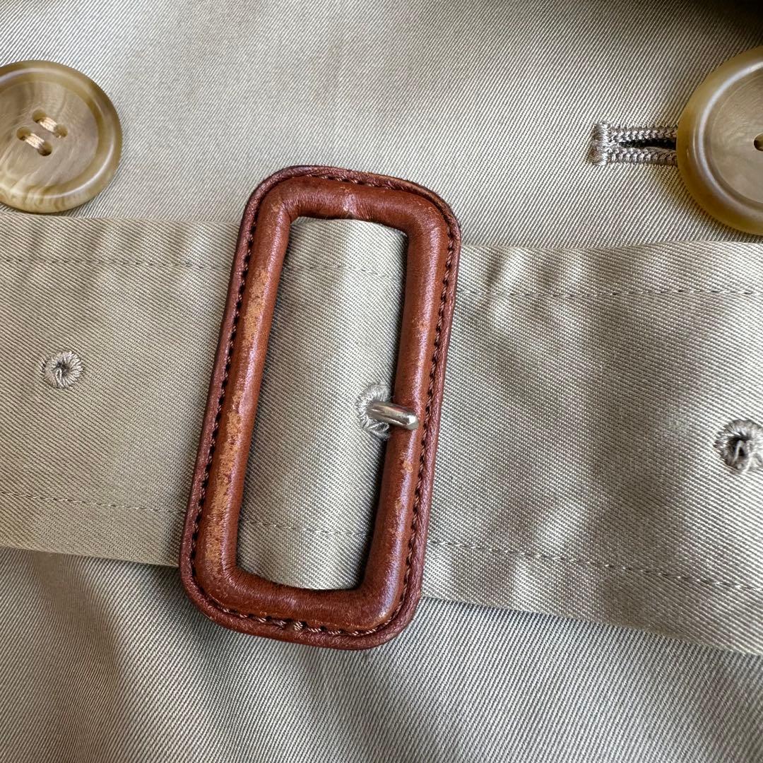 バーバリーズ 白タグ トレンチコート ワッシャー加工 ノバチェック 9AR M