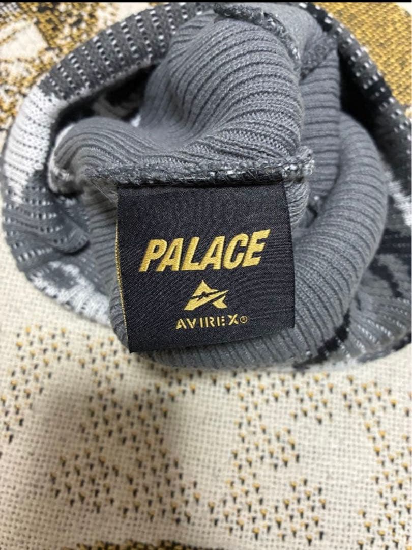 帽子 Palace Avirex Beanie gray camouflage