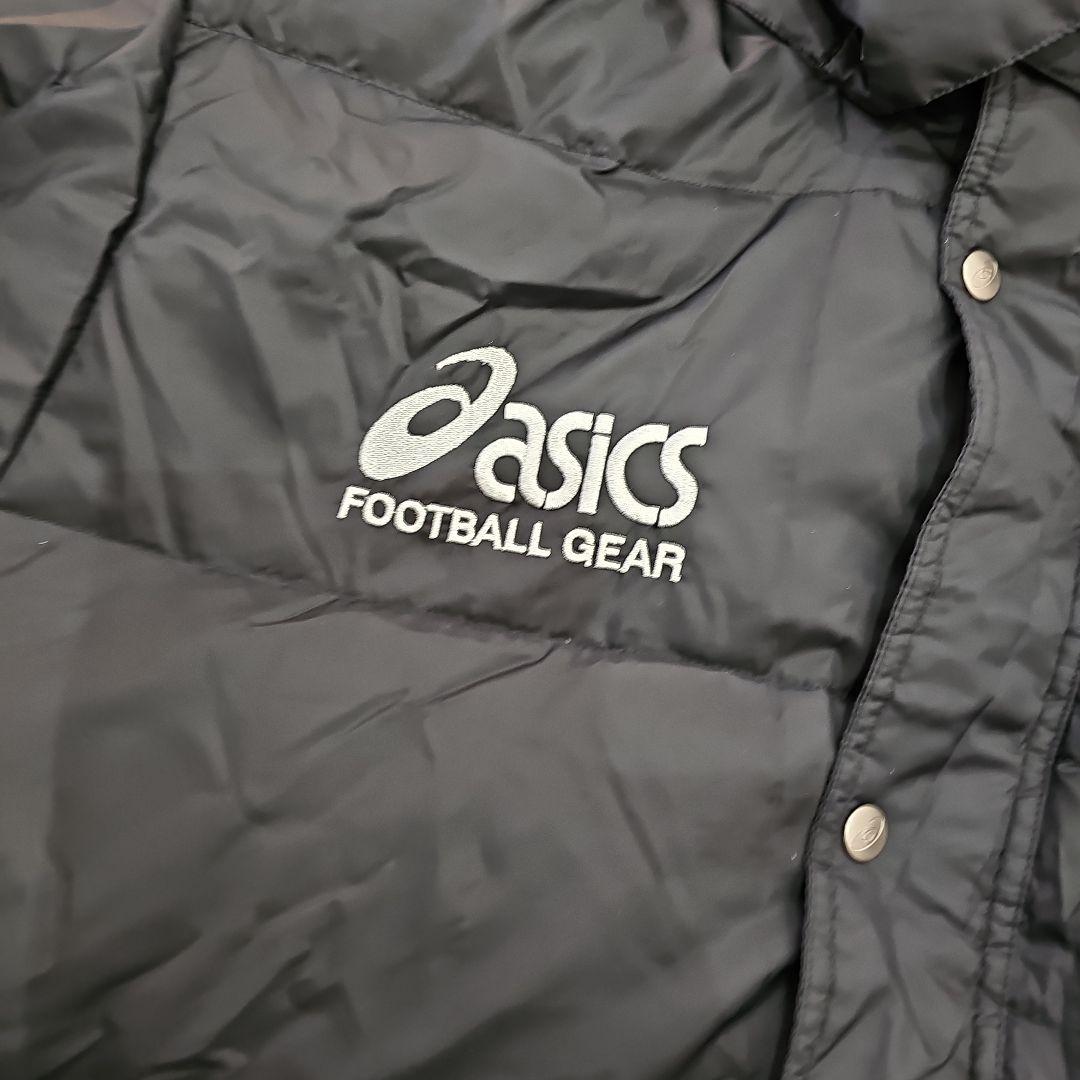 美品　アシックス　ダウンベンチコート　ロングブラック　L