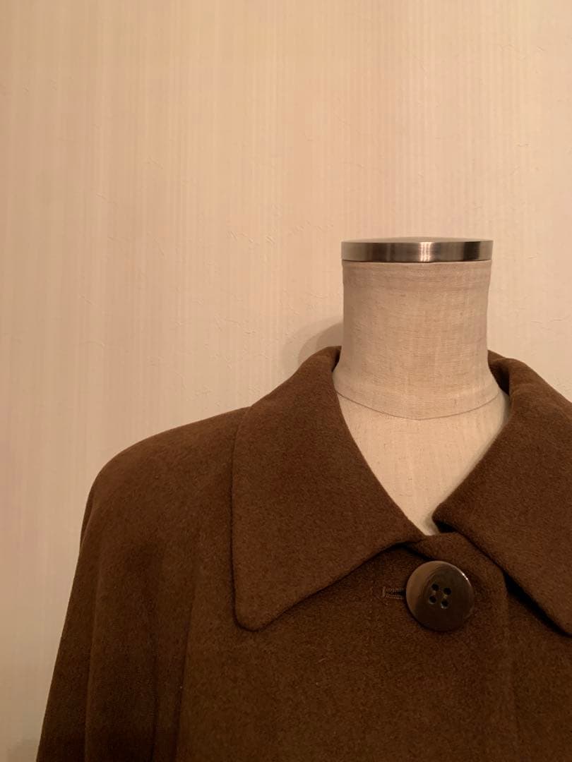 高等級 カシミヤ100% ロングコート ブラウン
