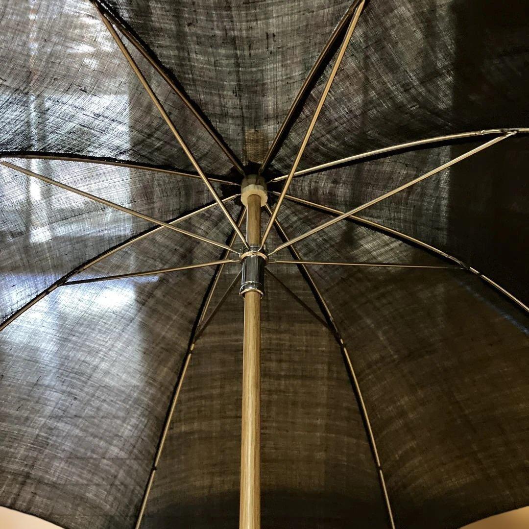 中川政七商店❤︎日傘【手織り麻・黒】