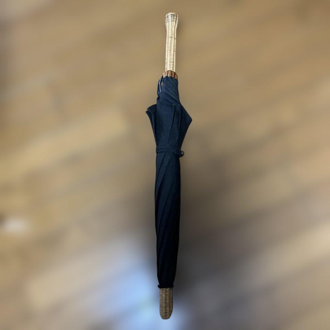 中川政七商店❤︎日傘【手織り麻・黒】