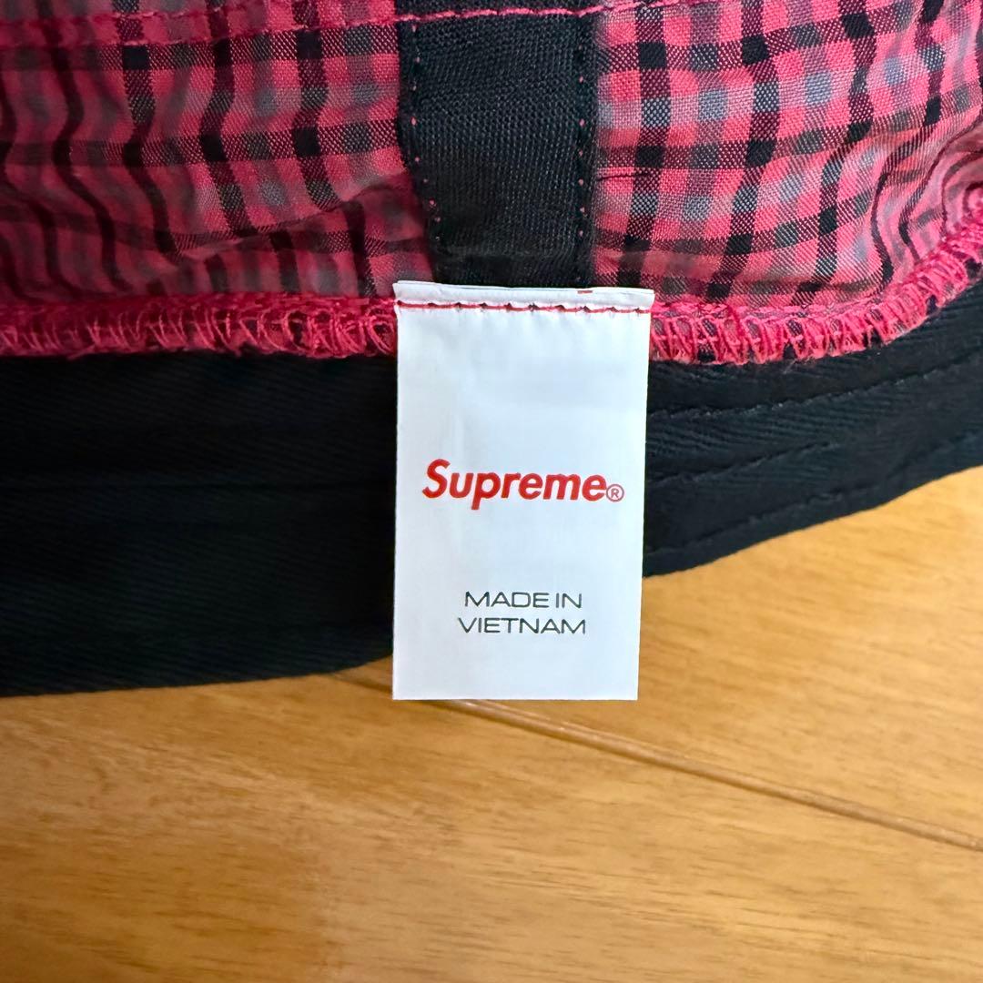 Supreme Cordura Plaid Bell Hat レッド 25ss