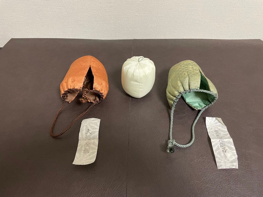 十四代朝日豊斎　鹿背茶入　共箱　仕覆　栞　朝日焼　茶道具　茶入