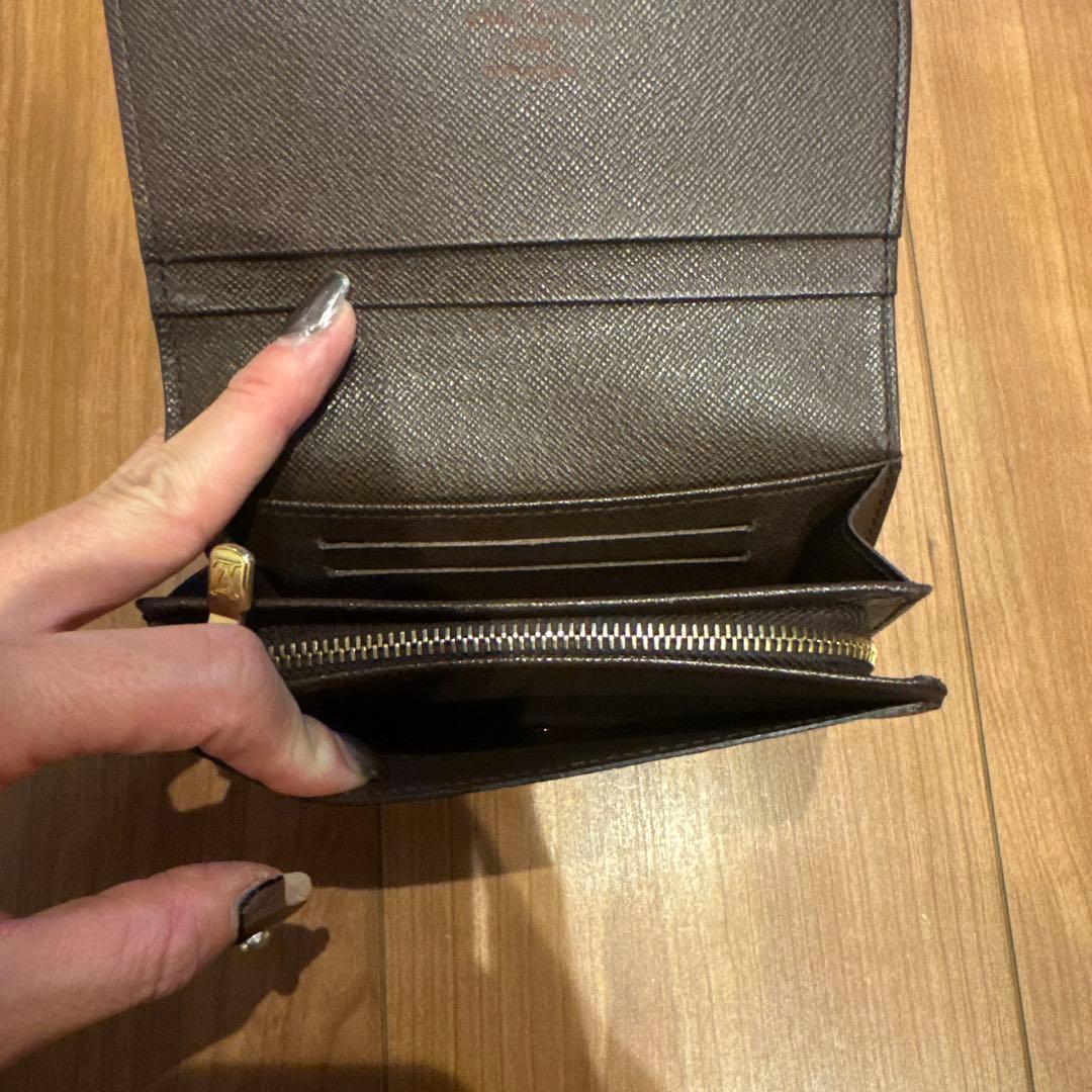 【美品】ルイヴィトン ダミエ ポルトモネビエ トレゾール 新型　二つ折り
