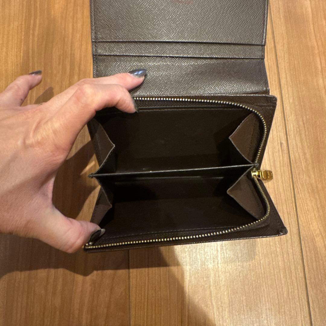 【美品】ルイヴィトン ダミエ ポルトモネビエ トレゾール 新型　二つ折り