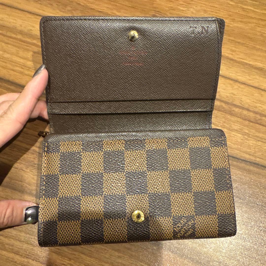 【美品】ルイヴィトン ダミエ ポルトモネビエ トレゾール 新型　二つ折り