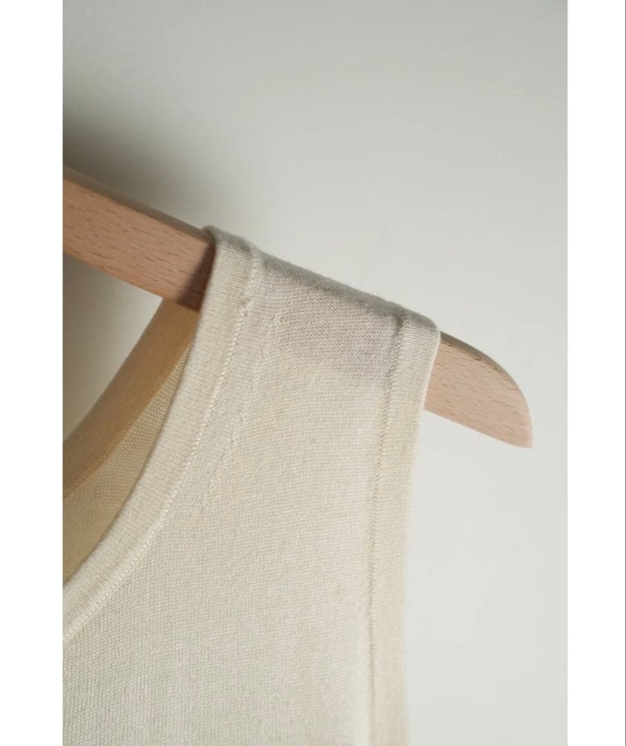 トップス WALENODE/Washable Silk Cashmere Tank Top