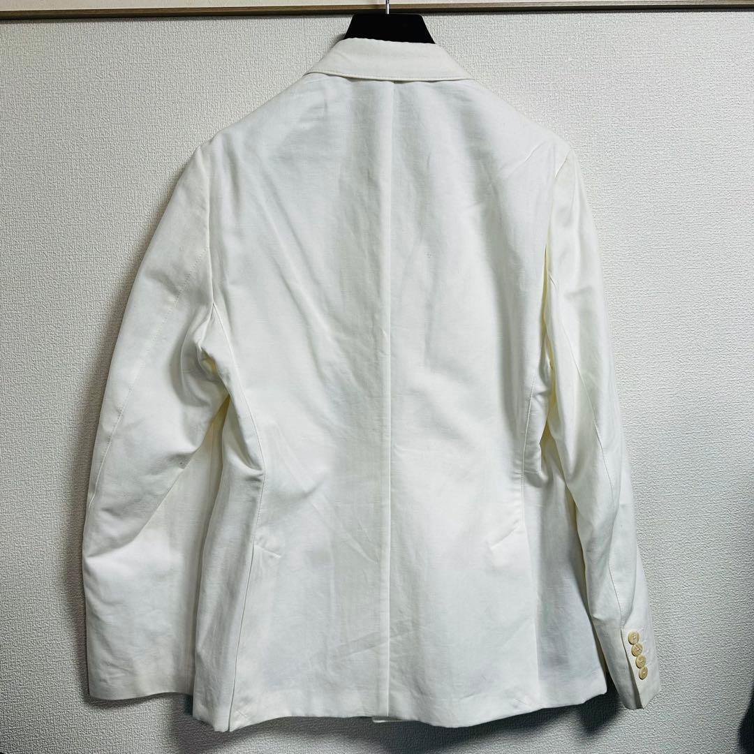 ZARA ホワイト ダブルブレスト テーラードジャケット EUR 48