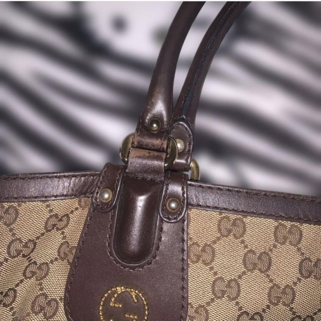 GUCCI 269953 GGキャンバス スカーレット トートバッグ