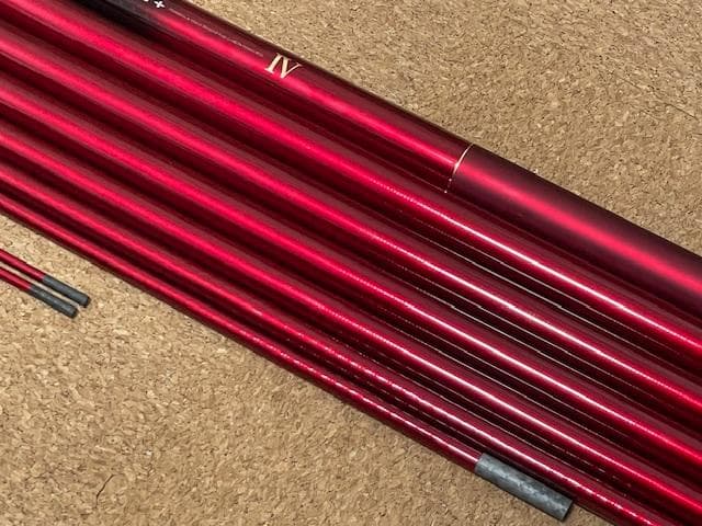 【中古品】 がまかつ がま鮎 パワースペシャルⅣレッド 引抜早瀬90