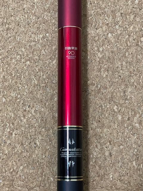 【中古品】 がまかつ がま鮎 パワースペシャルⅣレッド 引抜早瀬90