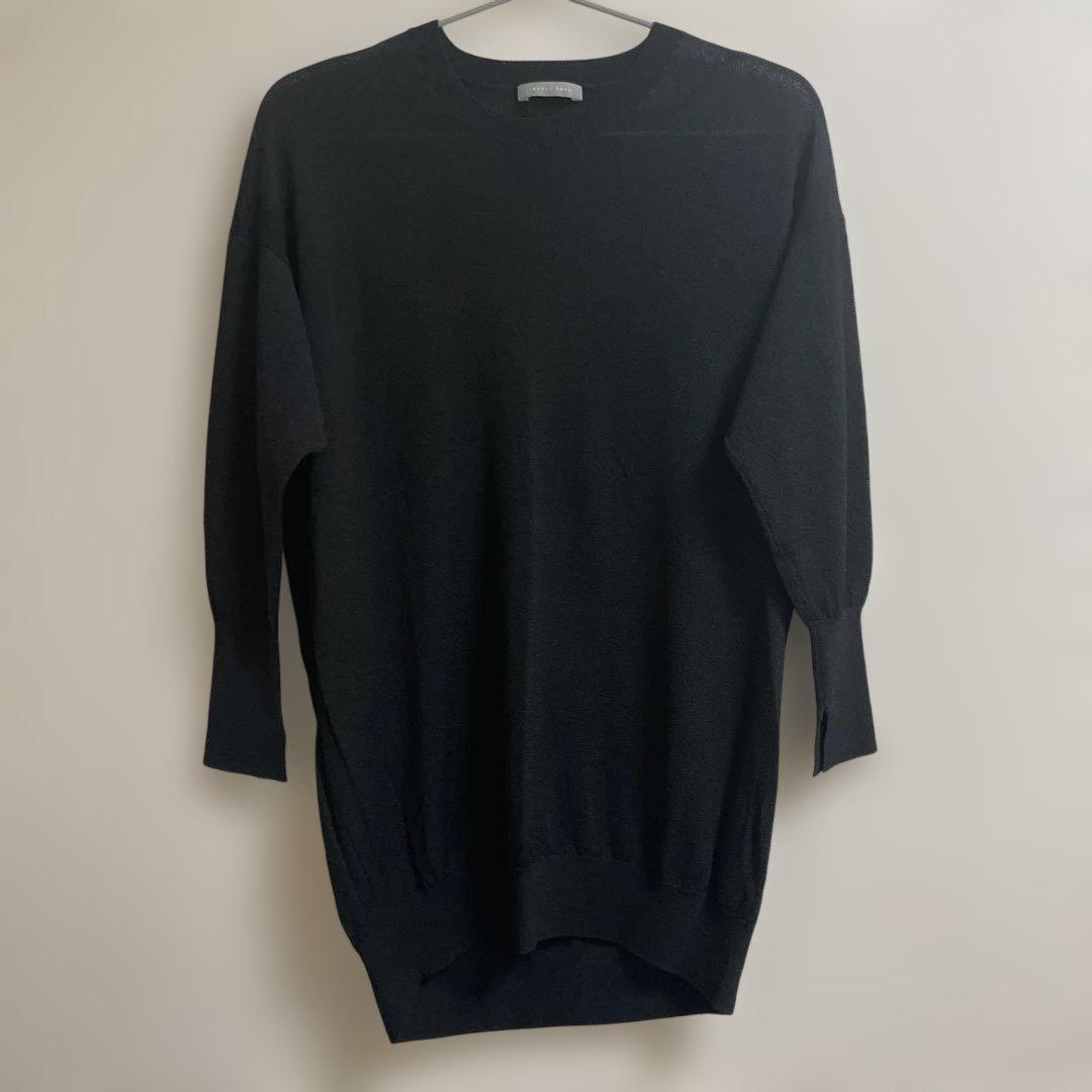 美品　セオリーリュクス　ブラック　黒　カットソー　トップス　シンプル　38号
