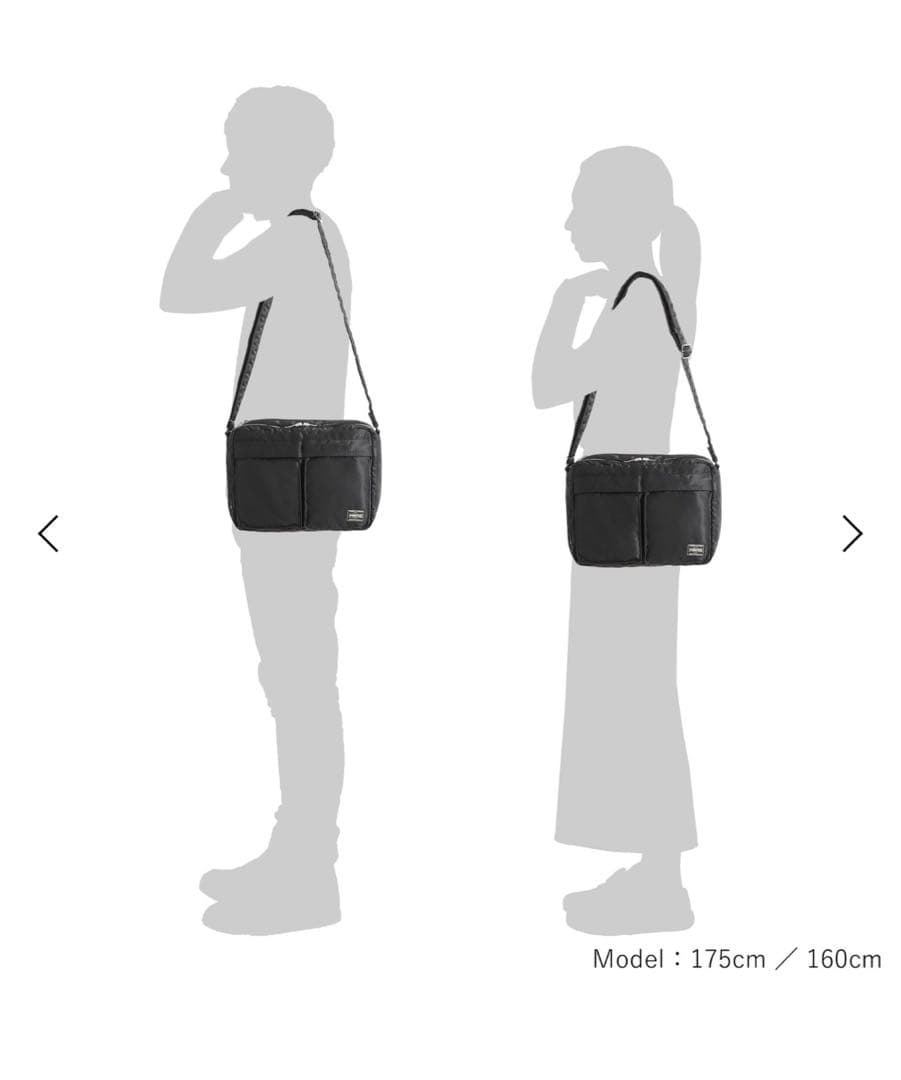 最終値下げ　美品PORTER ポーター/ タンカーSLING BAG W zip
