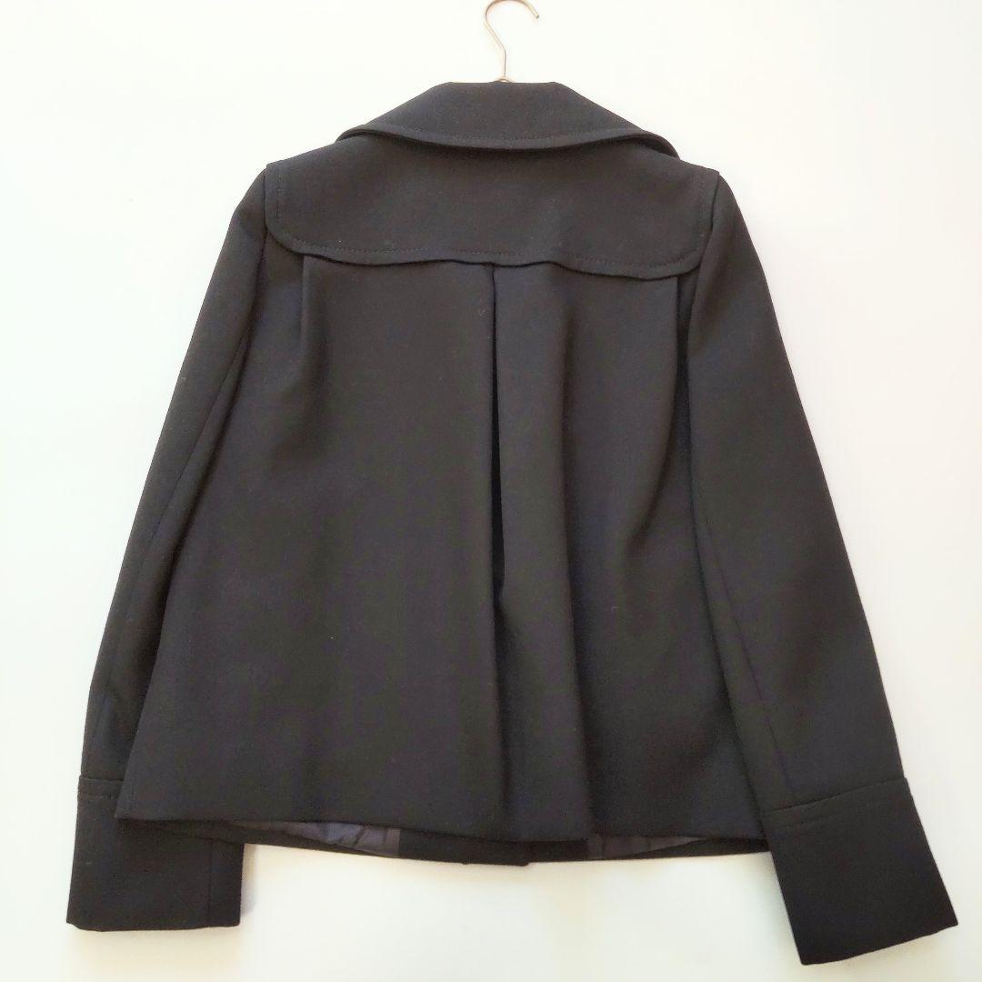 未使用級 モスキーノ ゴールド金具 レザー テーラードジャケット ブラック 44
