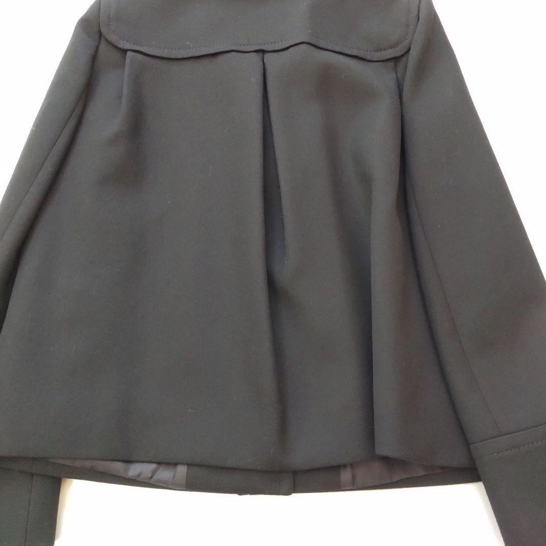 未使用級 モスキーノ ゴールド金具 レザー テーラードジャケット ブラック 44