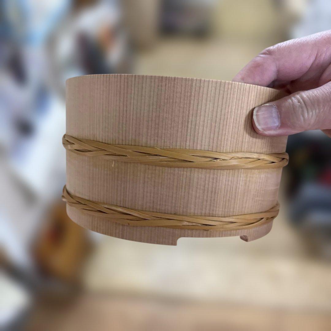 X*A様 【希少・未使用】天然秋田杉 おひつ 2合用 樽冨かまた（鎌田製樽所）伝