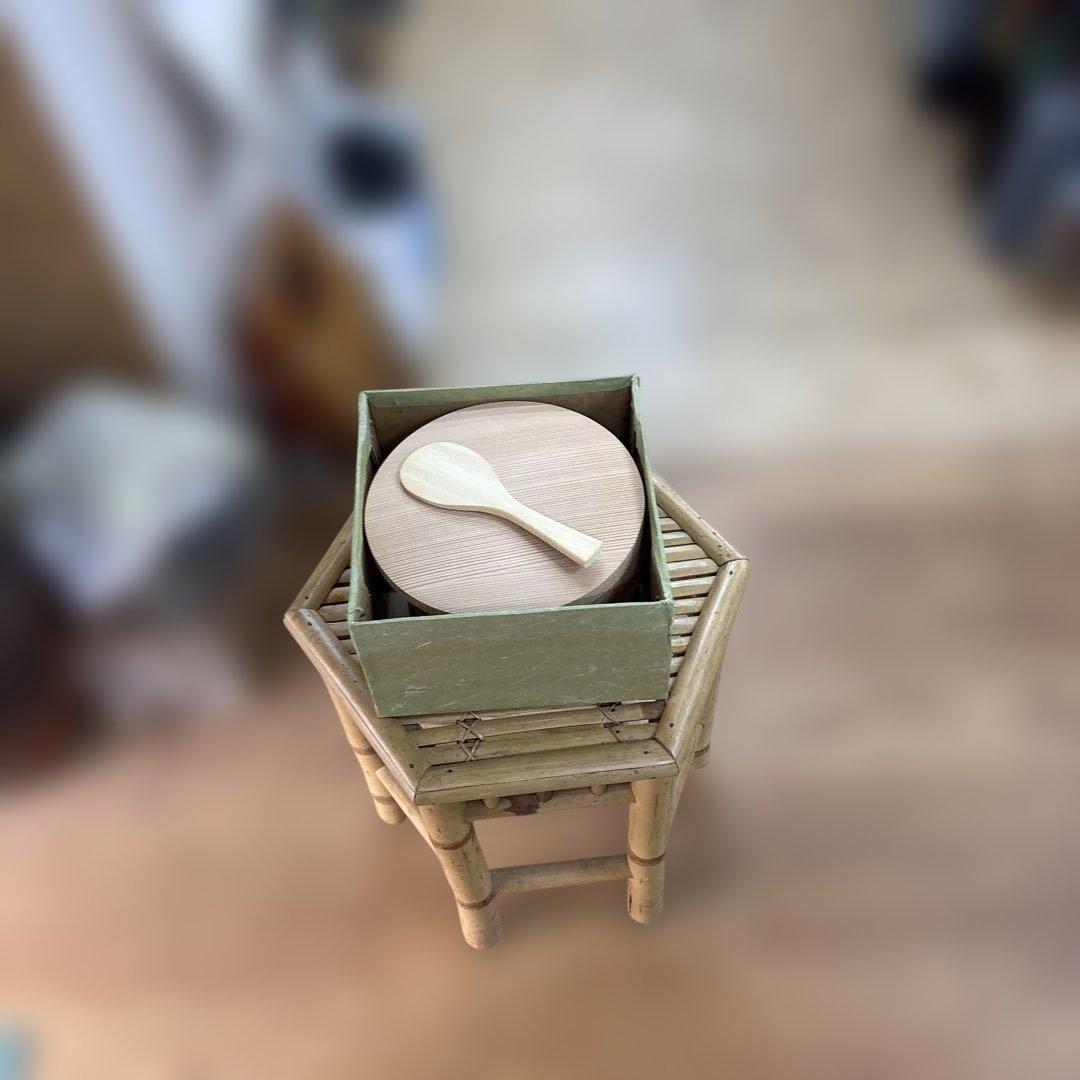 X*A様 【希少・未使用】天然秋田杉 おひつ 2合用 樽冨かまた（鎌田製樽所）伝