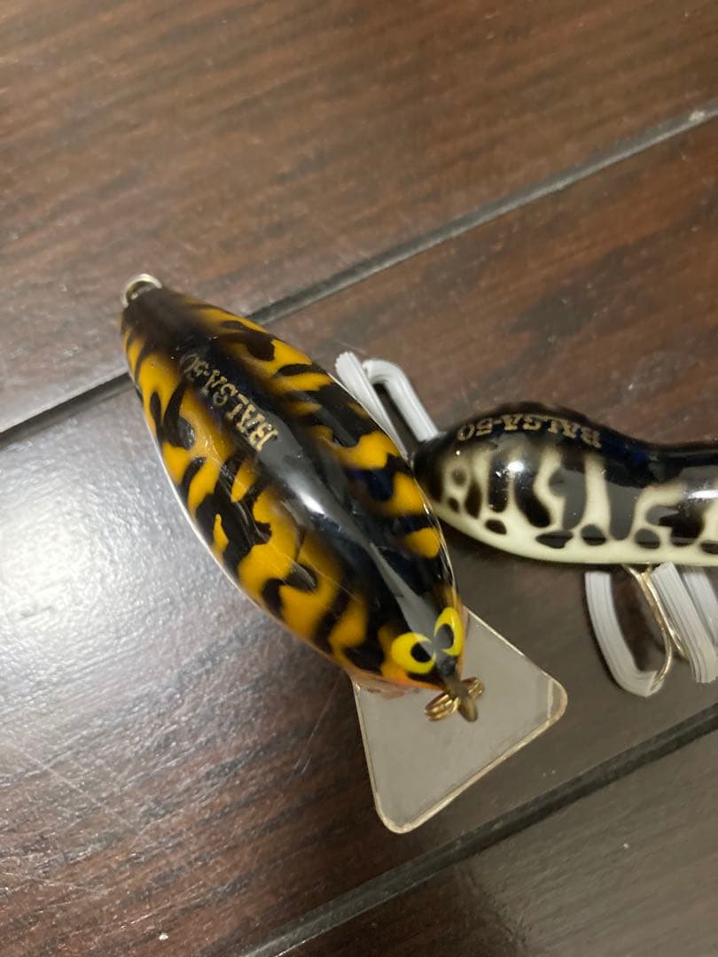 バルサ50 クランクベイト西岡サイン付きとラージーマウス　当時物