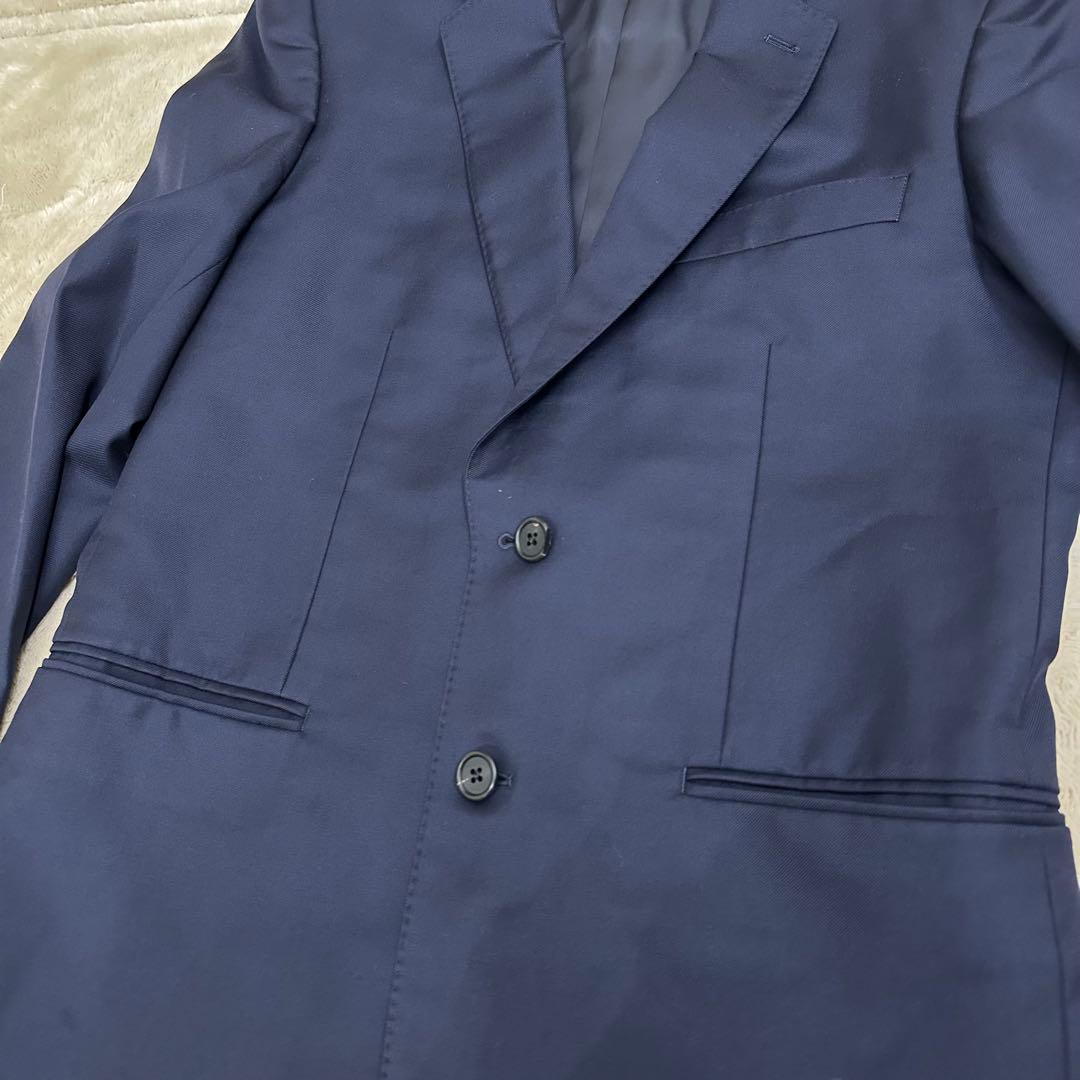 【ボタン欠け】Paul Smith×ロロピアーナ ネイビー スーツ ウール100