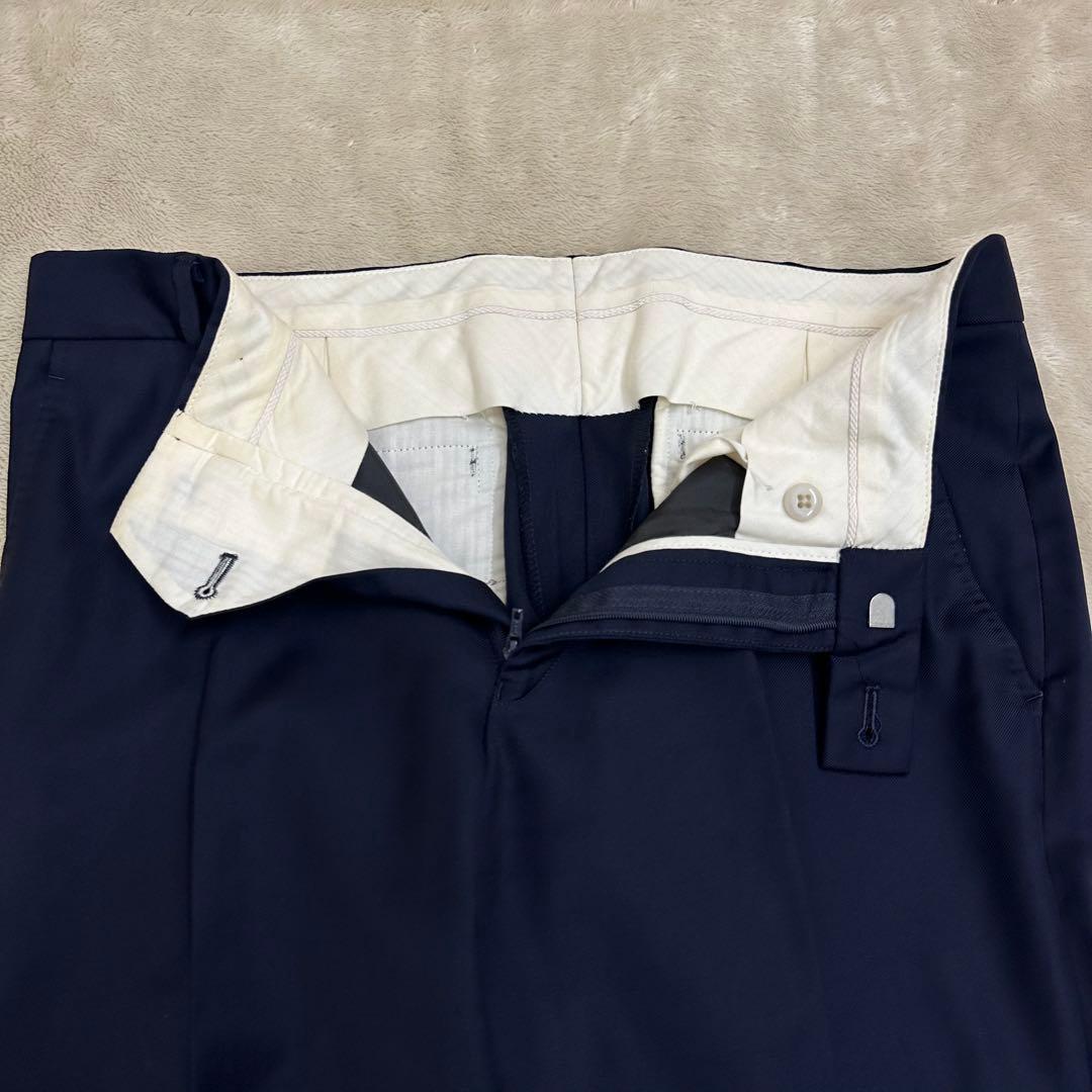 【ボタン欠け】Paul Smith×ロロピアーナ ネイビー スーツ ウール100