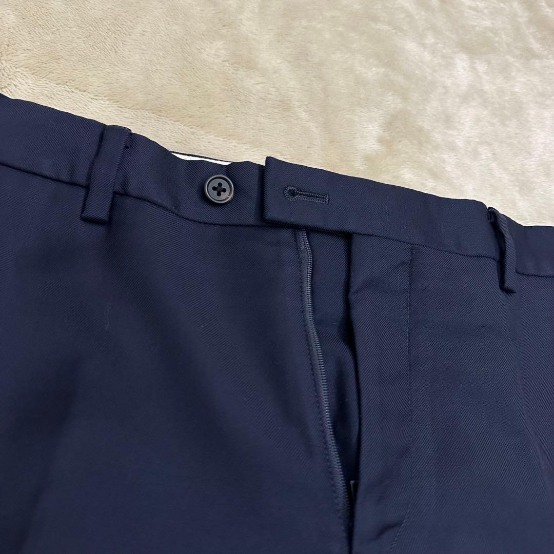 【ボタン欠け】Paul Smith×ロロピアーナ ネイビー スーツ ウール100