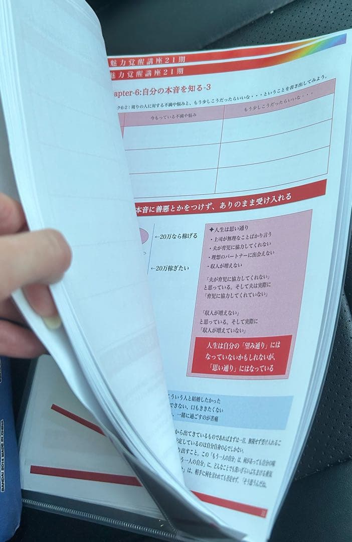 魅力覚醒講座の21期 の物ですが 22期も同じ物を使用❢