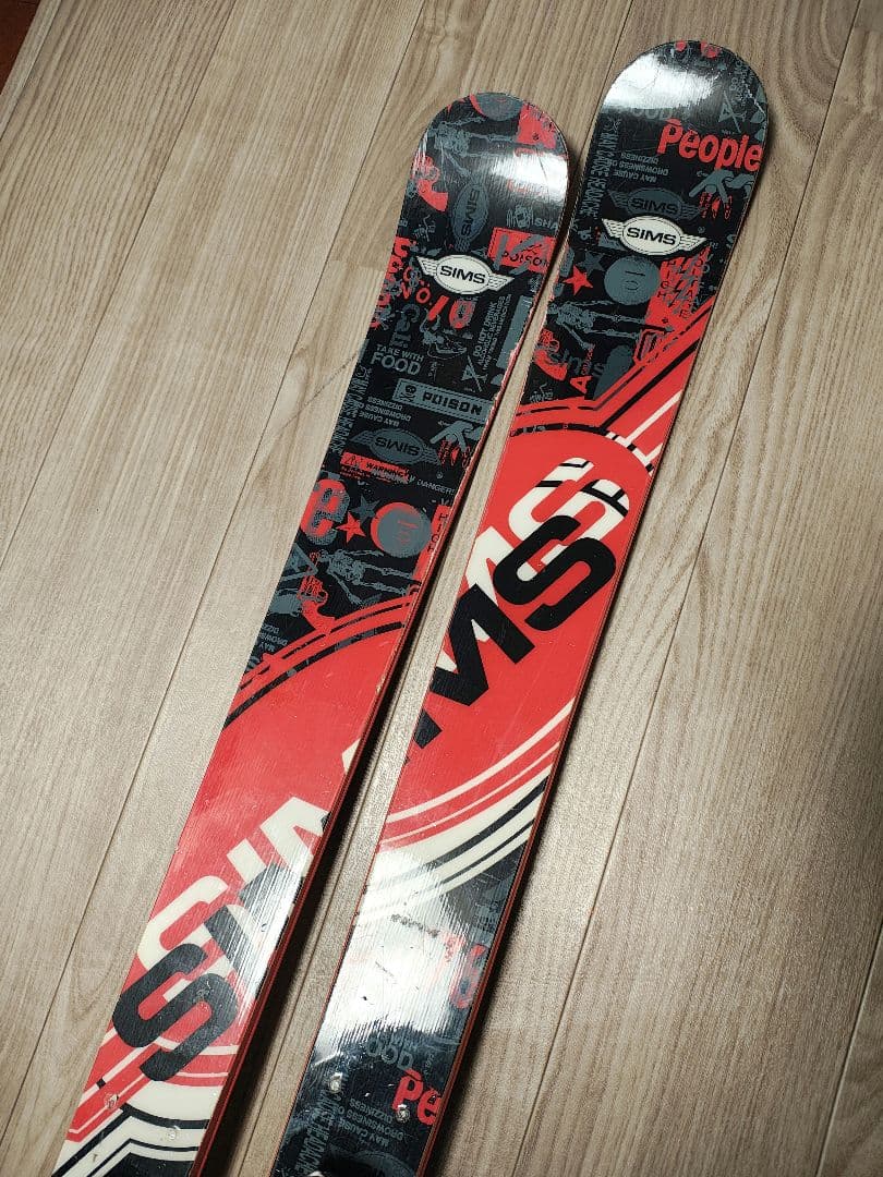 【フリースタイル☆】175cm　SIMSスキー板♪　ツインチップ！