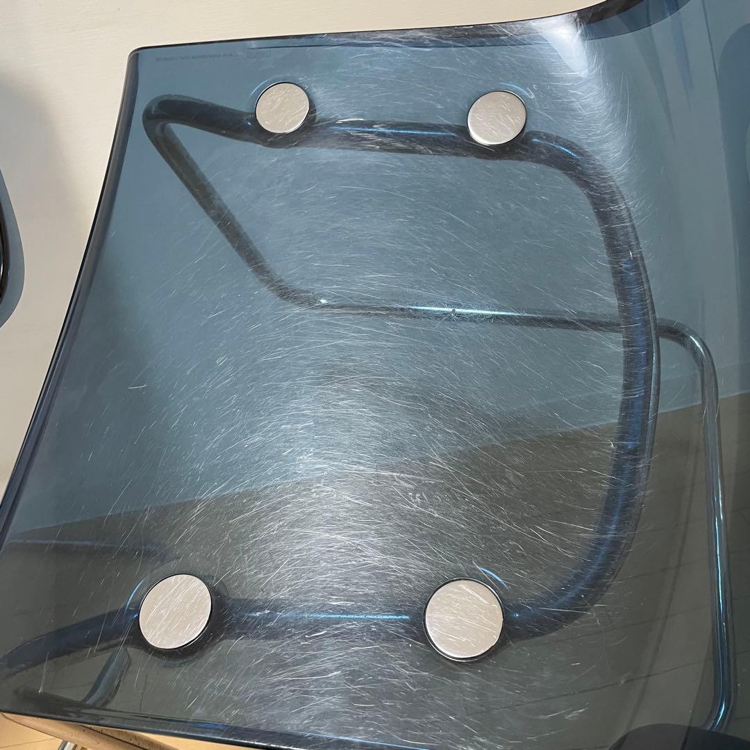 IKEA トービアス TOBIAS ダイニングチェア 2脚セット　クリア　ブルー