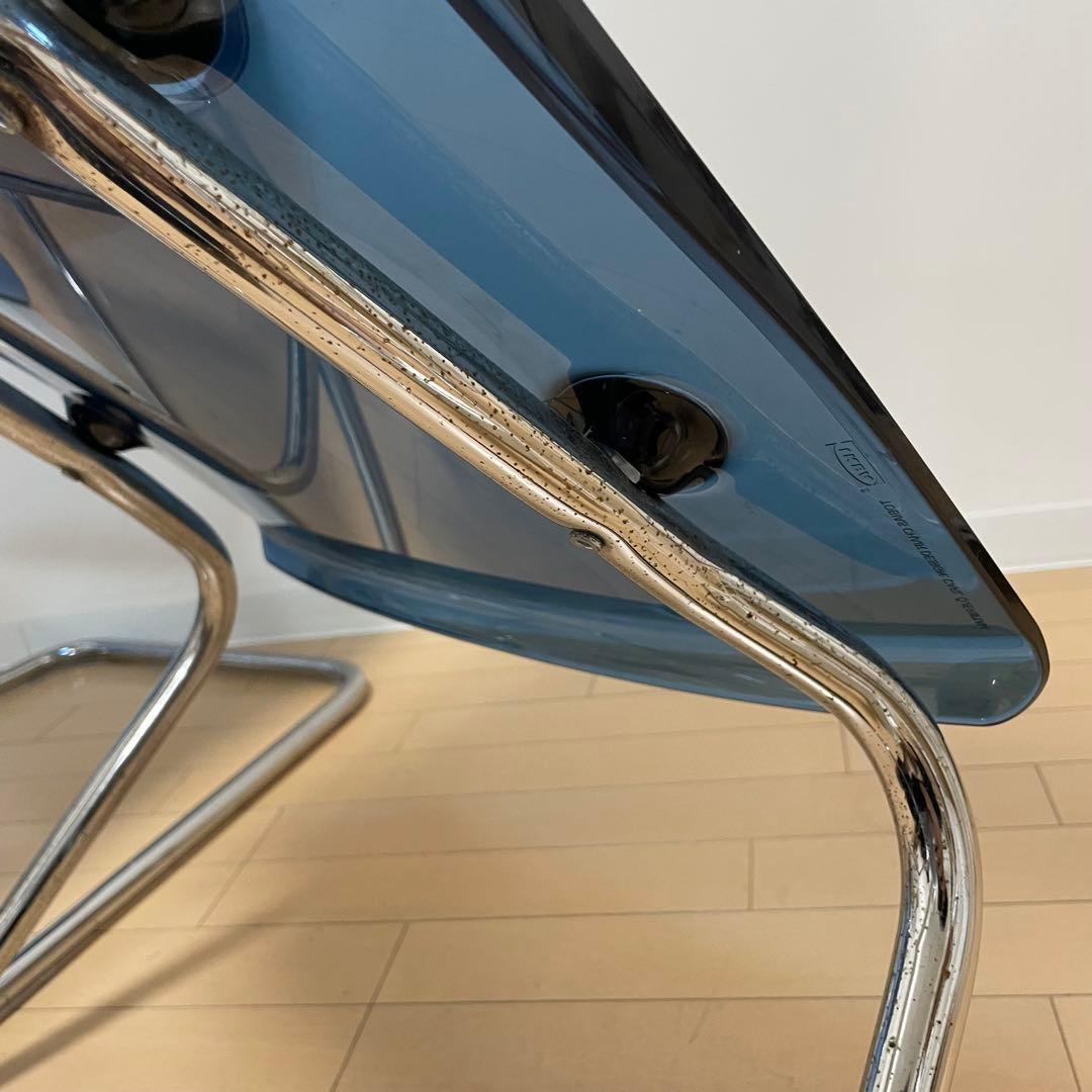 IKEA トービアス TOBIAS ダイニングチェア 2脚セット　クリア　ブルー