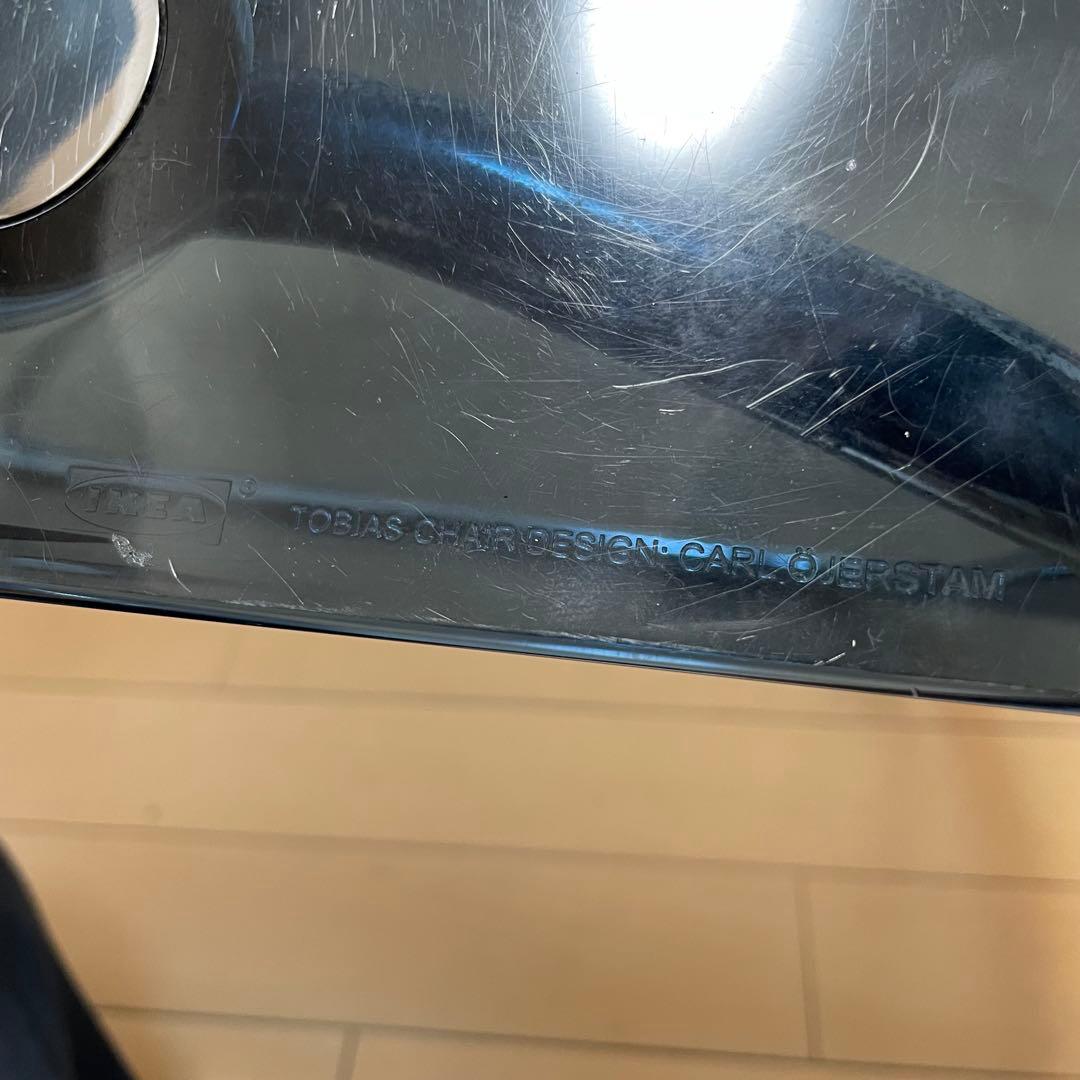 IKEA トービアス TOBIAS ダイニングチェア 2脚セット　クリア　ブルー