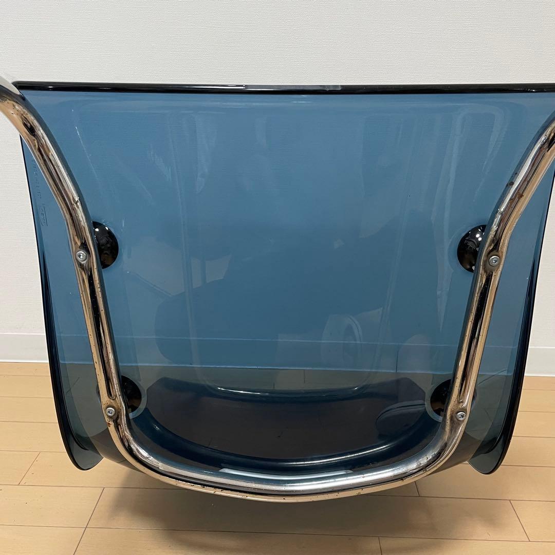 IKEA トービアス TOBIAS ダイニングチェア 2脚セット　クリア　ブルー