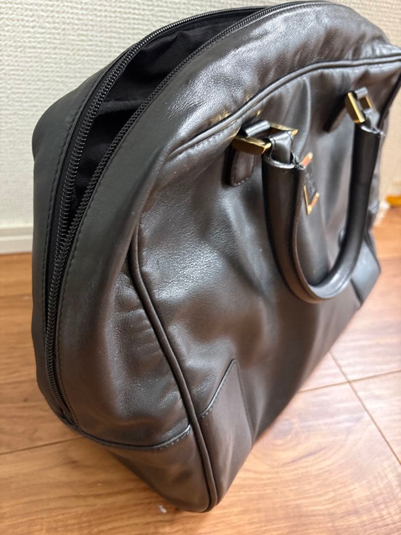 LOEWE アナグラム ビジネスバッグ トートバッグ ブラック レザー