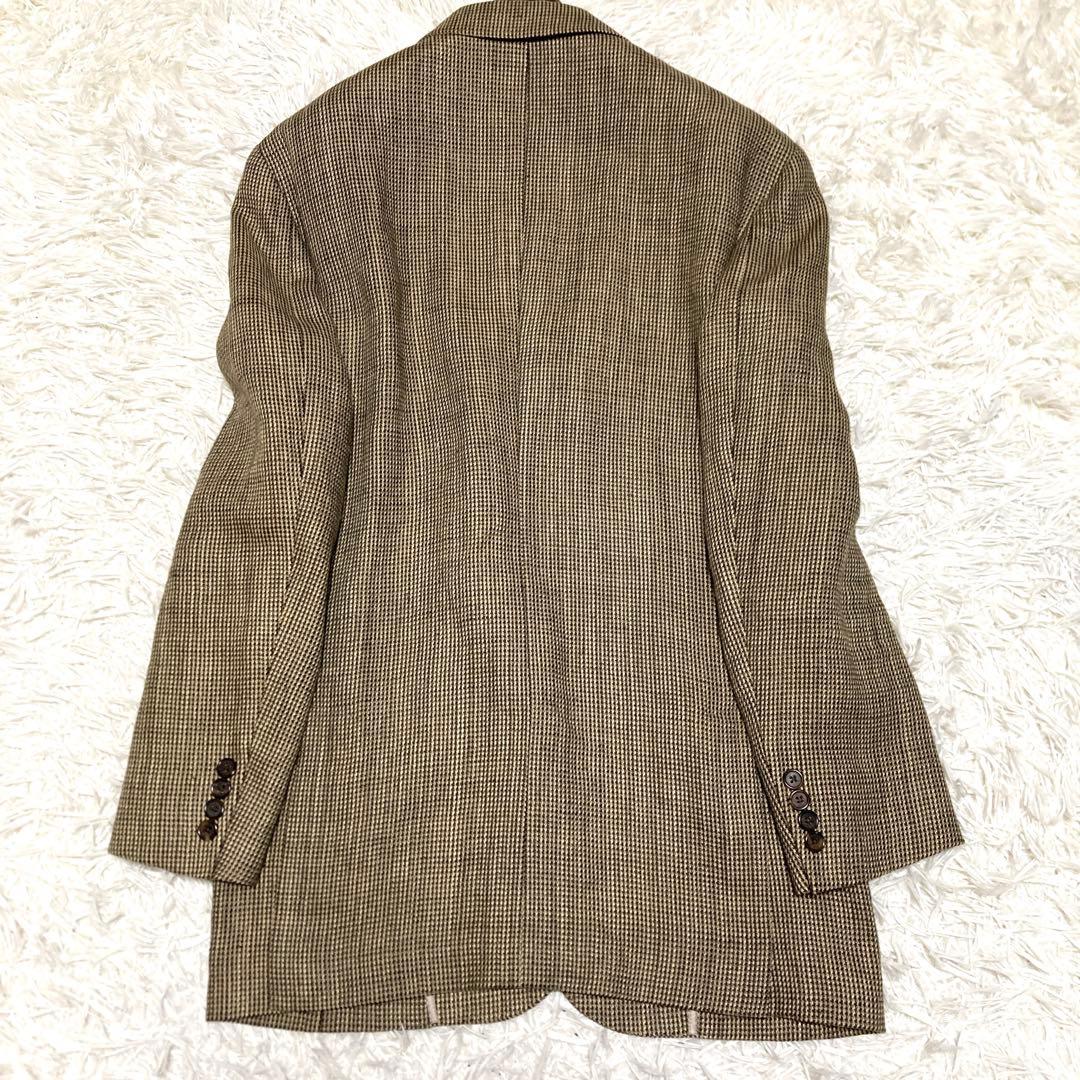 美品✨90s ポロバイラルフローレン ツイードジャケット　XL リネン A7