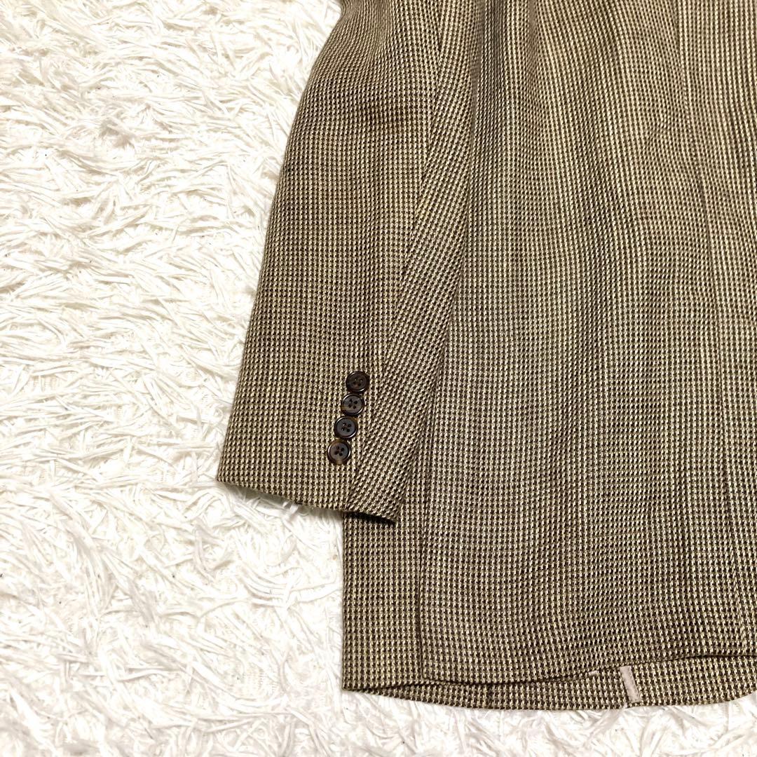 美品✨90s ポロバイラルフローレン ツイードジャケット　XL リネン A7