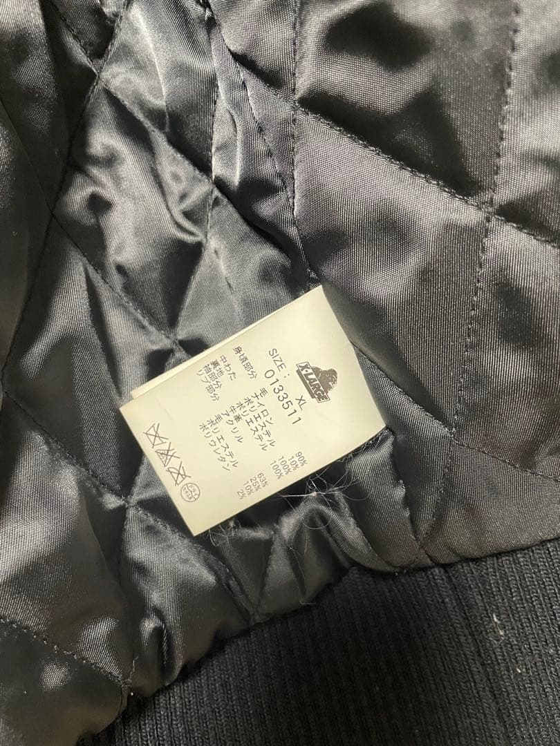 XLARGE エクストララージ 袖革スタジャン XL ジャケット 牛革