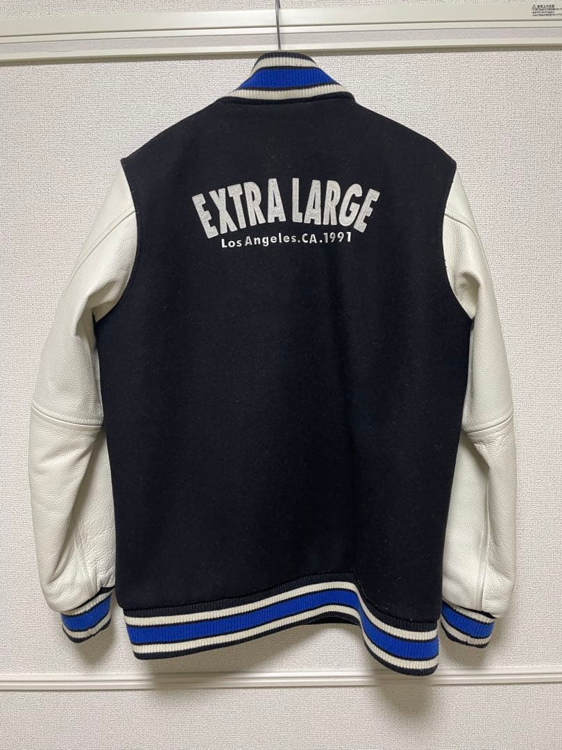 XLARGE エクストララージ 袖革スタジャン XL ジャケット 牛革