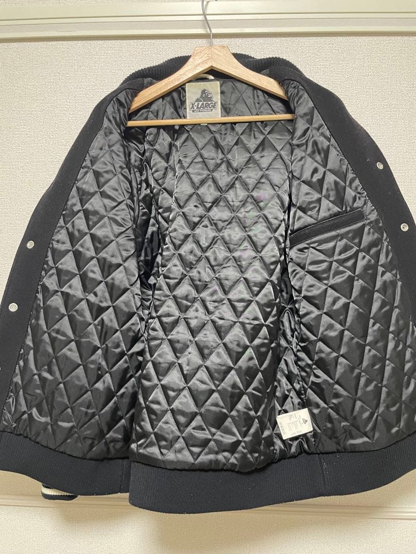 XLARGE エクストララージ 袖革スタジャン XL ジャケット 牛革