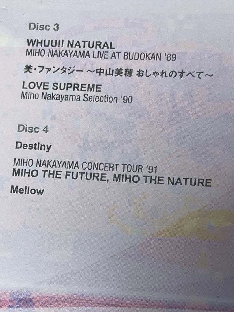 欠品あり 中山美穂　Miho Nakayama Complete DVD BOX